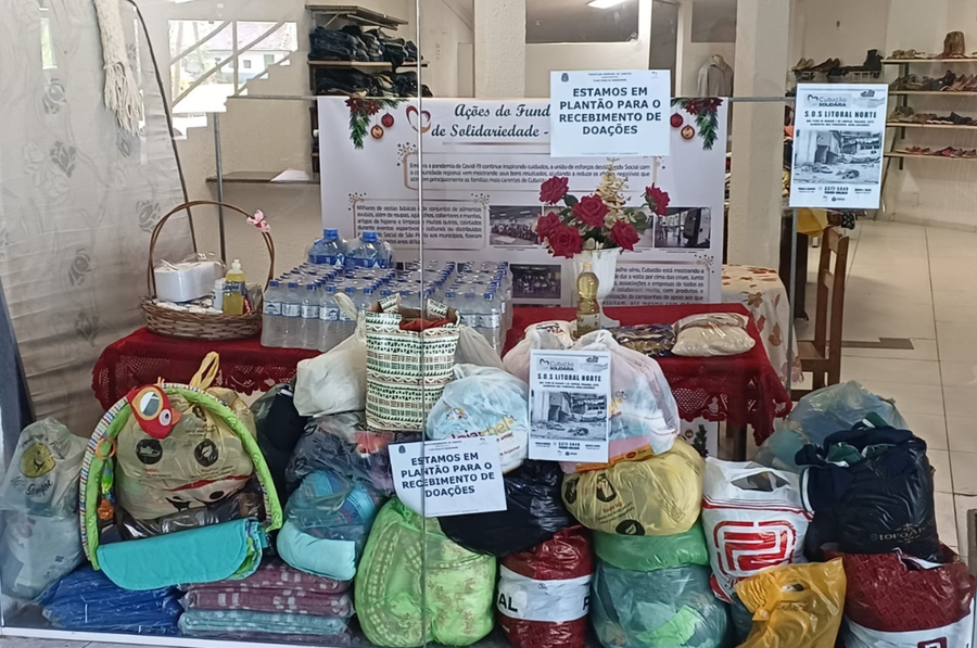 Fundo Social de Cubatão faz plantão especial para receber doações destinadas ao Litoral Norte