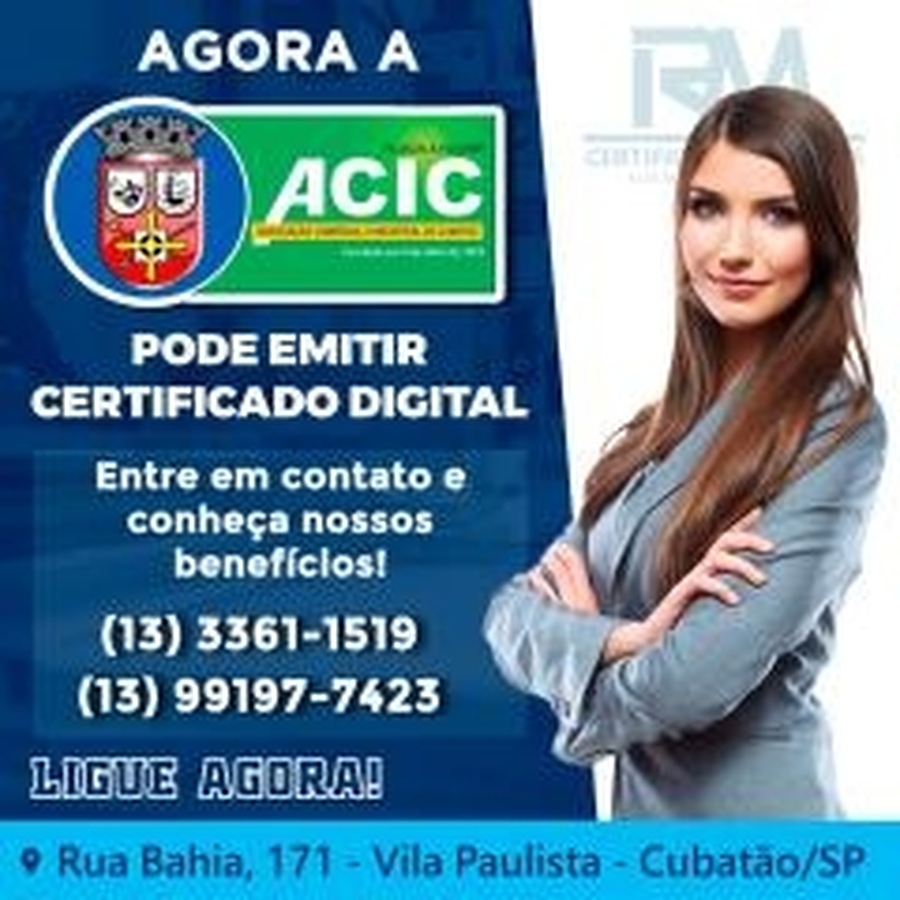 Agora a ACIC pode emitir Certificado Digital